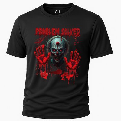 Problem Solved Bloody Hands Costume Clown Halloween Performance Shirt
