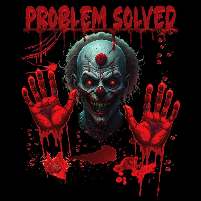 Problem Solved Bloody Hands Costume Clown Halloween 16 in Basic Backpack