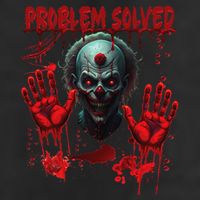 Problem Solved Bloody Hands Costume Clown Halloween 25L Jumbo Tote