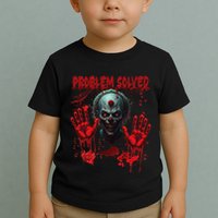 Problem Solved Bloody Hands Costume Clown Halloween Toddler T-Shirt