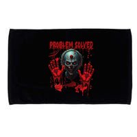 Problem Solved Bloody Hands Costume Clown Halloween Microfiber Hand Towel