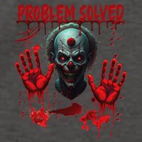 Problem Solved Bloody Hands Costume Clown Halloween Vector Backpack