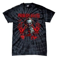 Problem Solved Bloody Hands Costume Clown Halloween Tie-Dye T-Shirt