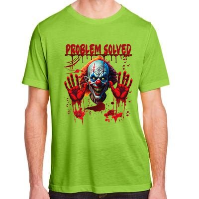 Problem Solved Bloody Hands Costume Clown Halloween Adult ChromaSoft Performance T-Shirt