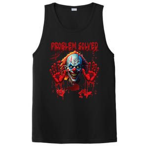 Problem Solved Bloody Hands Costume Clown Halloween PosiCharge Competitor Tank