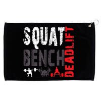 Powerlifting, Squat, Bench, Deadlift, Weightlifting Gift Grommeted Golf Towel