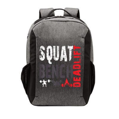 Powerlifting, Squat, Bench, Deadlift, Weightlifting Gift Vector Backpack