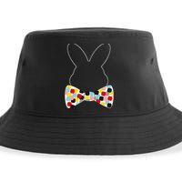Proud Support Bunny Rabbit Bow Tie Holiday Fun Sustainable Bucket Hat