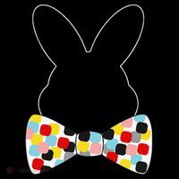Proud Support Bunny Rabbit Bow Tie Holiday Fun Mesh Reversible Basketball Jersey Tank