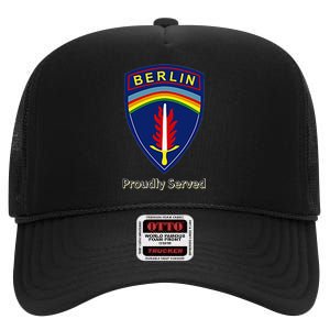 Proudly Served Berlin Brigade High Crown Mesh Back Trucker Hat