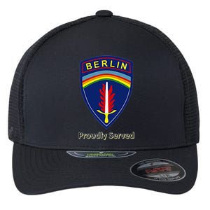 Proudly Served Berlin Brigade Flexfit Unipanel Trucker Cap