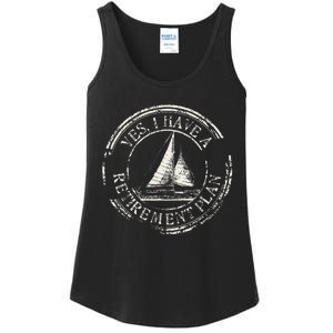 Plain Sailing Boat Retirement Plan Gift Design Idea Ladies Essential Tank