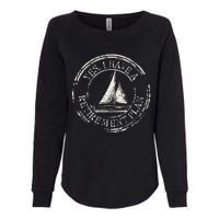 Plain Sailing Boat Retirement Plan Gift Design Idea Womens California Wash Sweatshirt