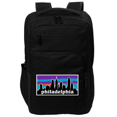 Philadelphia Skyline Baseball Philadelphia City Vintage Phill Impact Tech Backpack