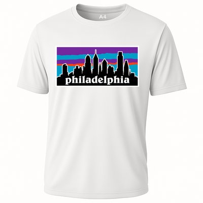 Philadelphia Skyline Baseball Philadelphia City Vintage Phill Cooling Performance Crew T-Shirt