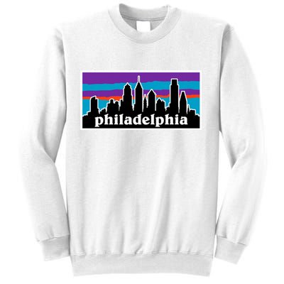 Philadelphia Skyline Baseball Philadelphia City Vintage Phill Sweatshirt