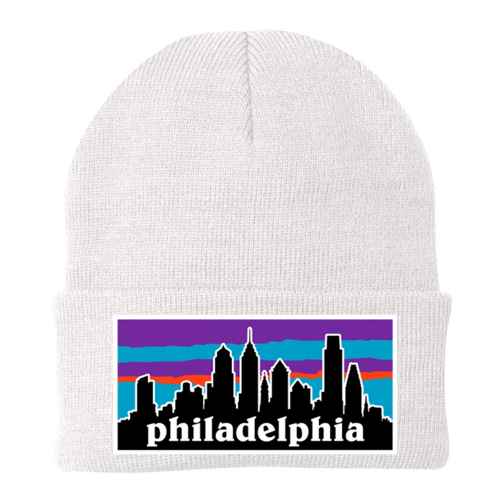Philadelphia Skyline Baseball Philadelphia City Vintage Phill Beanie