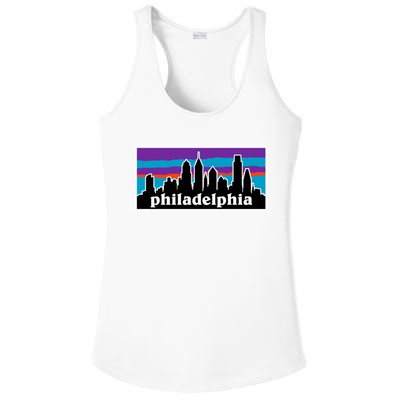 Philadelphia Skyline Baseball Philadelphia City Vintage Phill Ladies PosiCharge Competitor Racerback Tank