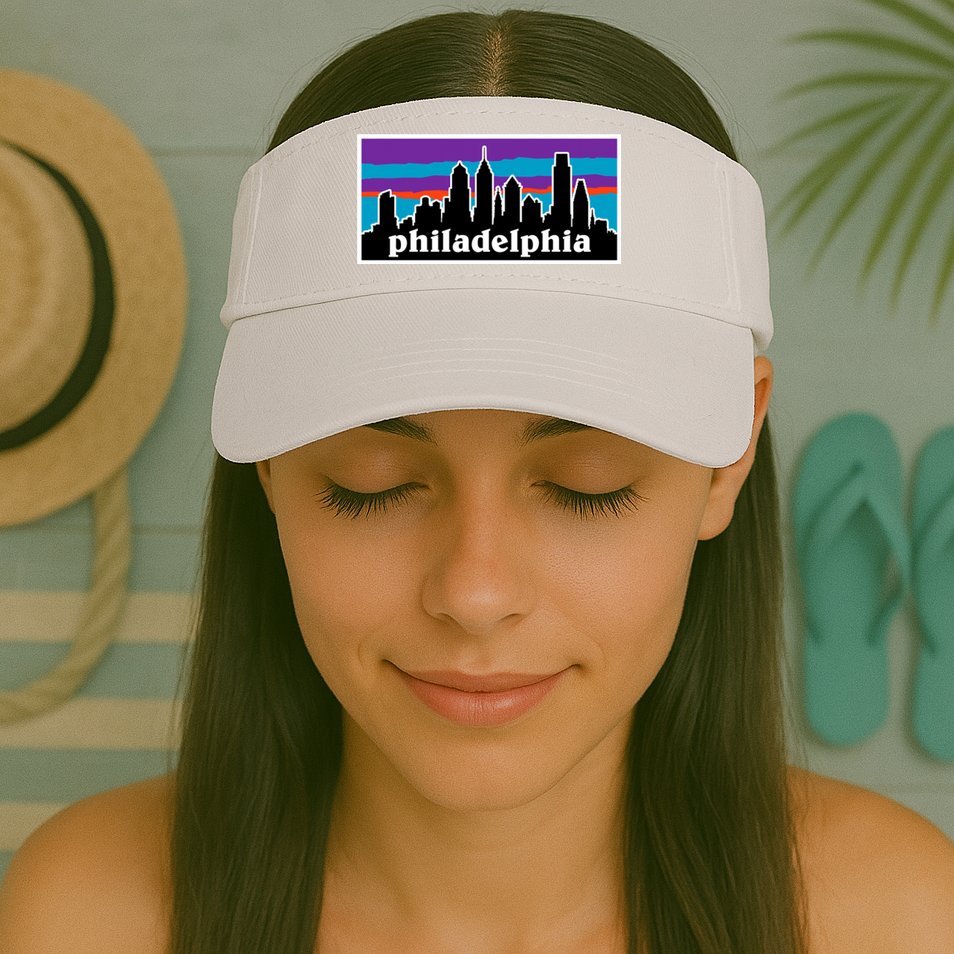 Philadelphia Skyline Baseball Philadelphia City Vintage Phill Visor