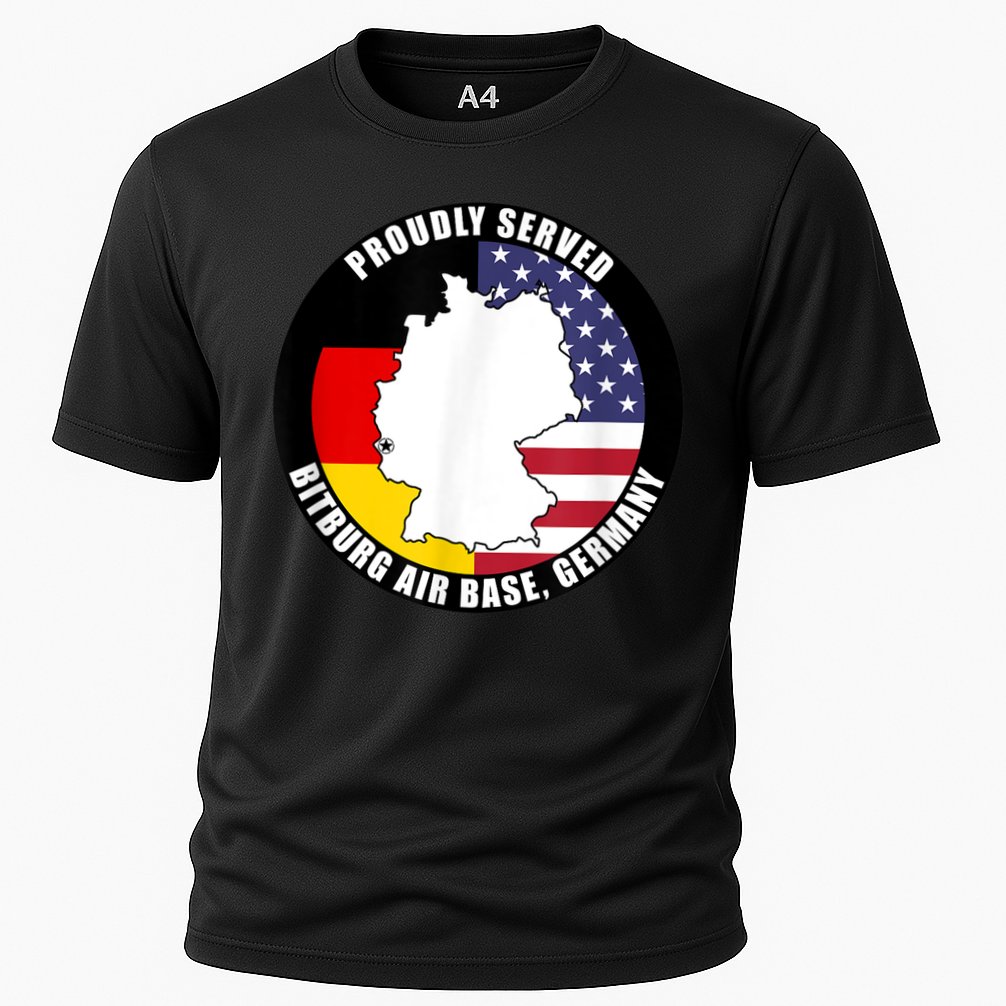 Proudly Served Bitburg Air Base Germany Military Veteran Cooling Performance Crew T-Shirt