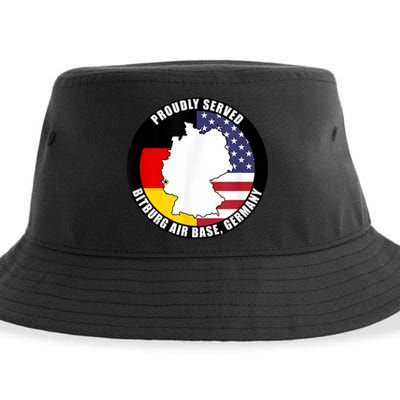 Proudly Served Bitburg Air Base Germany Military Veteran Sustainable Bucket Hat