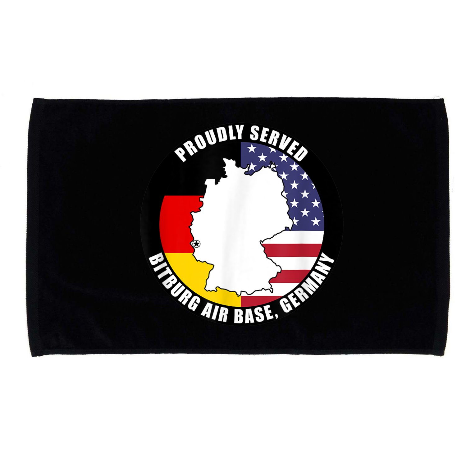 Proudly Served Bitburg Air Base Germany Military Veteran Microfiber Hand Towel