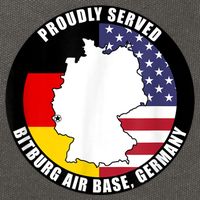 Proudly Served Bitburg Air Base Germany Military Veteran Cotton Canvas Backpack