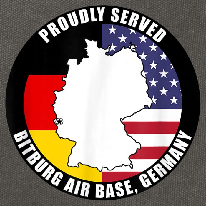 Proudly Served Bitburg Air Base Germany Military Veteran Cotton Canvas Backpack