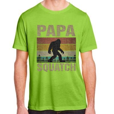 Papa Squatch Bigfoot Papa Sasquatch Yeti Family Adult ChromaSoft Performance T-Shirt