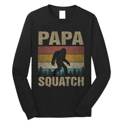 Papa Squatch Bigfoot Papa Sasquatch Yeti Family Long Sleeve Shirt