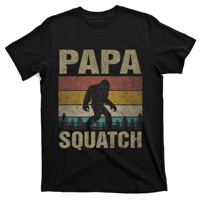 Papa Squatch Bigfoot Papa Sasquatch Yeti Family T-Shirt