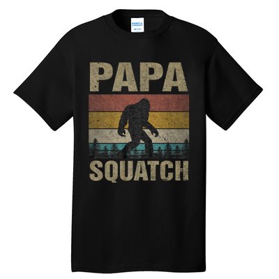 Papa Squatch Bigfoot Papa Sasquatch Yeti Family Tall T-Shirt