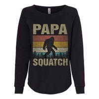 Papa Squatch Bigfoot Papa Sasquatch Yeti Family Womens California Wash Sweatshirt