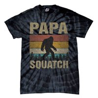 Papa Squatch Bigfoot Papa Sasquatch Yeti Family Tie-Dye T-Shirt