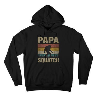 Papa Squatch Bigfoot Papa Sasquatch Yeti Family Tall Hoodie