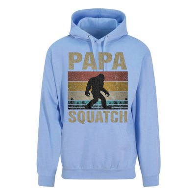 Papa Squatch Bigfoot Papa Sasquatch Yeti Family Unisex Surf Hoodie