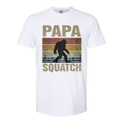 Papa Squatch Bigfoot Papa Sasquatch Yeti Family Softstyle CVC T-Shirt