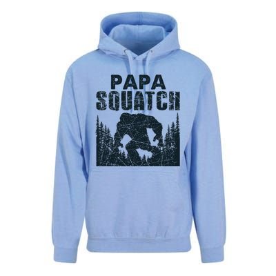 Papa Squatch Bigfoot Dad Fathers Day Unisex Surf Hoodie