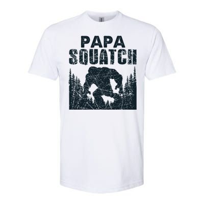 Papa Squatch Bigfoot Dad Fathers Day Softstyle CVC T-Shirt