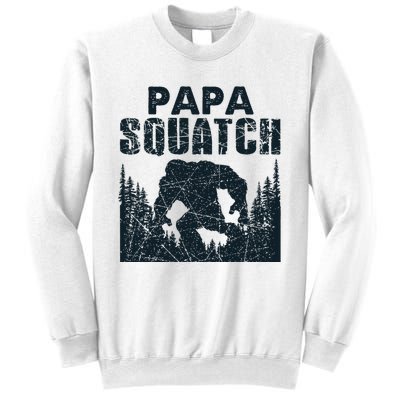 Papa Squatch Bigfoot Dad Fathers Day Sweatshirt