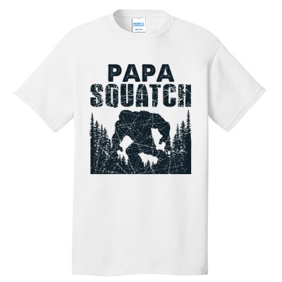 Papa Squatch Bigfoot Dad Fathers Day Tall T-Shirt