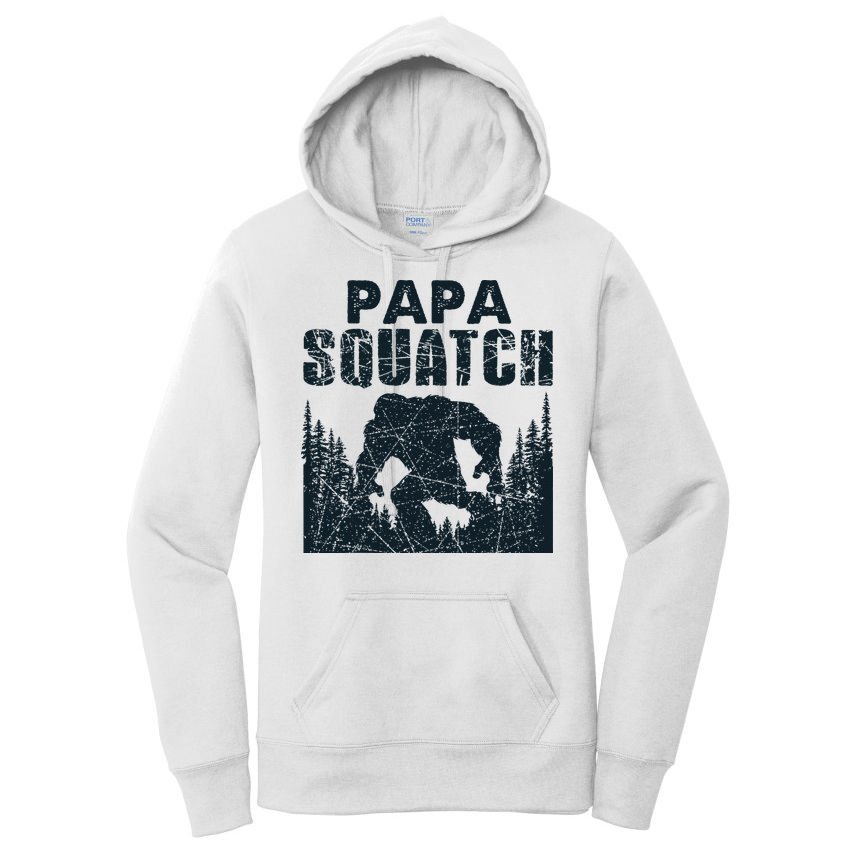 Papa Squatch Bigfoot Dad Fathers Day Women's Pullover Hoodie