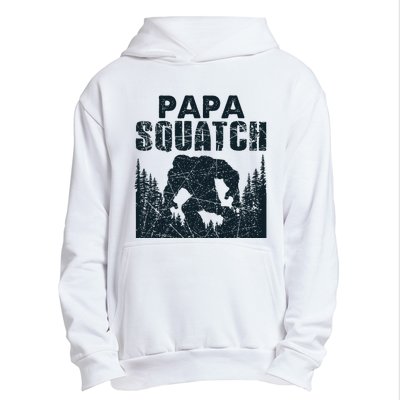 Papa Squatch Bigfoot Dad Fathers Day Urban Pullover Hoodie