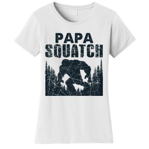 Papa Squatch Bigfoot Dad Fathers Day Women's T-Shirt