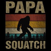 Papa Squatch Bigfoot Papa Sasquatch Yeti Family Cooling Performance Crew T-Shirt