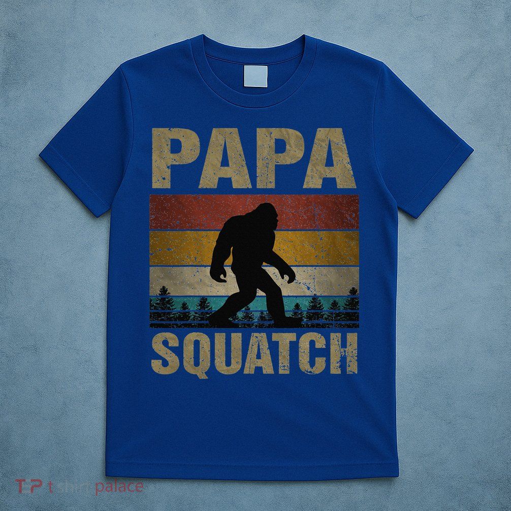 Papa Squatch Bigfoot Papa Sasquatch Yeti Family T-Shirt
