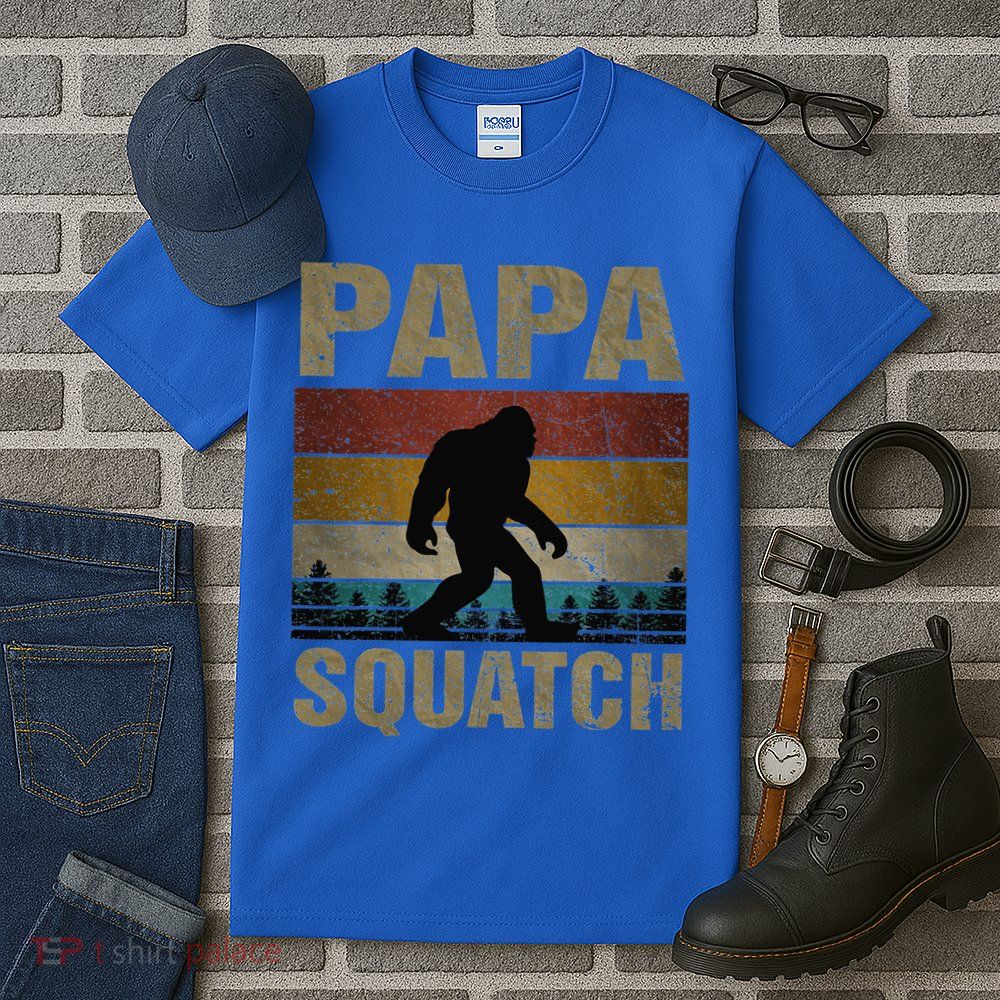 Papa Squatch Bigfoot Papa Sasquatch Yeti Family Tall T-Shirt