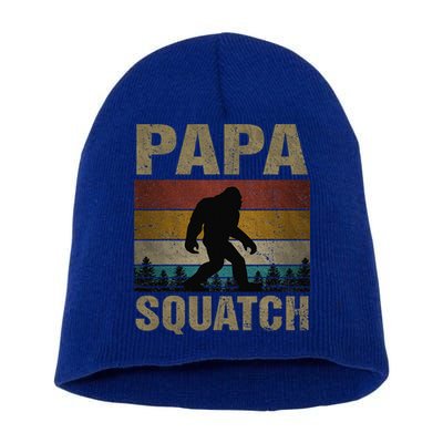 Papa Squatch Bigfoot Papa Sasquatch Yeti Family Short Acrylic Beanie