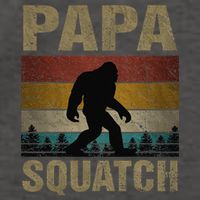 Papa Squatch Bigfoot Papa Sasquatch Yeti Family Vector Backpack