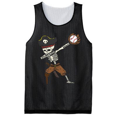 Pirate Skeleton Baseball Catcher Halloween Mesh Reversible Basketball Jersey Tank